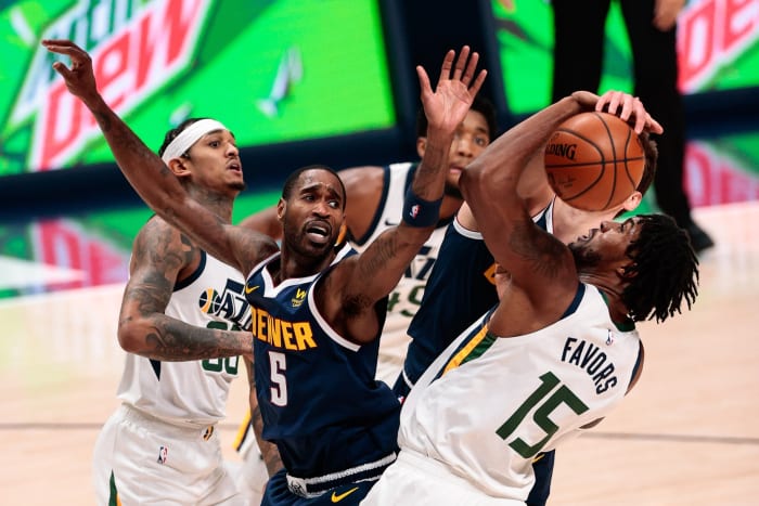 Derrick Favors Jordan Clarkson